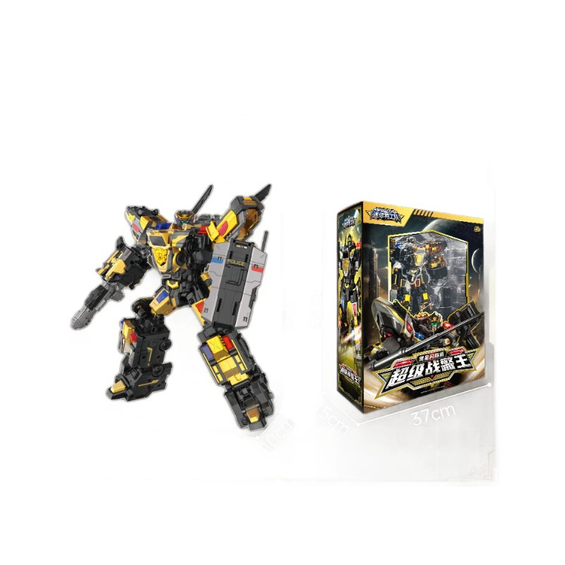 迷你特工队 7 Black and Gold Edition Shining Super Men King Mecha Toy Robot King Kong Boy Gift