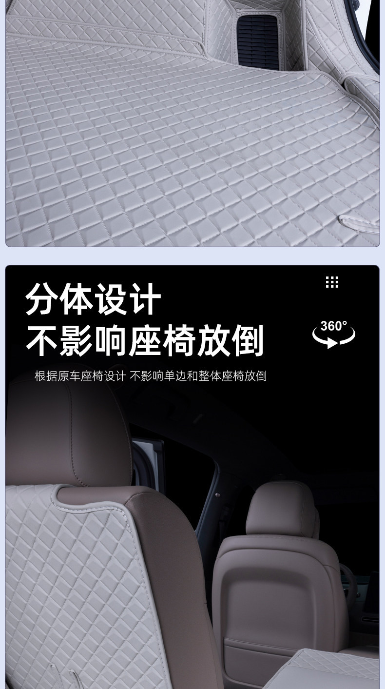 Ideal i6 special trunk mat, fully enclosed, waterproof, eco-friendly material, Ideal i6 standard trunk mat modification accessory