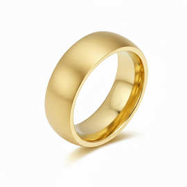 s925纯银素圈男戒弧形拉丝戒指欧美简约百搭轻奢高级感亚马逊热卖