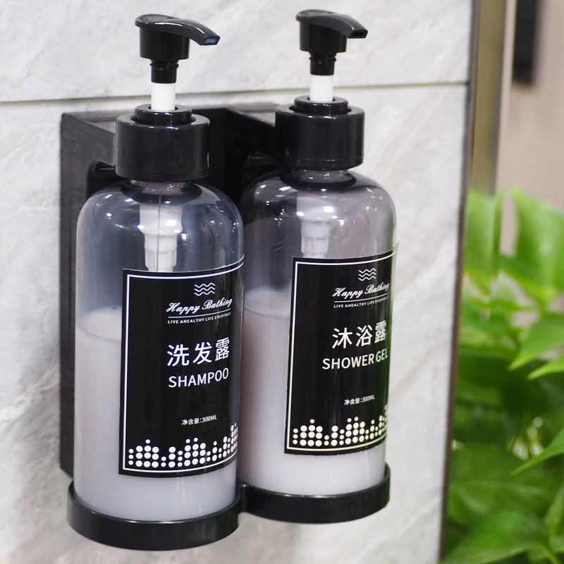 Настенный набор из 3 распылителей для жидкостей Soap/Shampoo/Body Wash с настраиваемыми наклейками