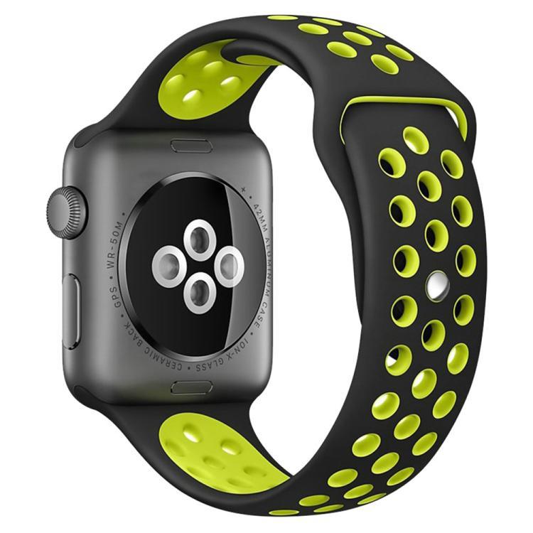 xDfind correa deportiva de silicona bicolor para Apple Watch 42mm / 41mm / 40mm / 38mm / App