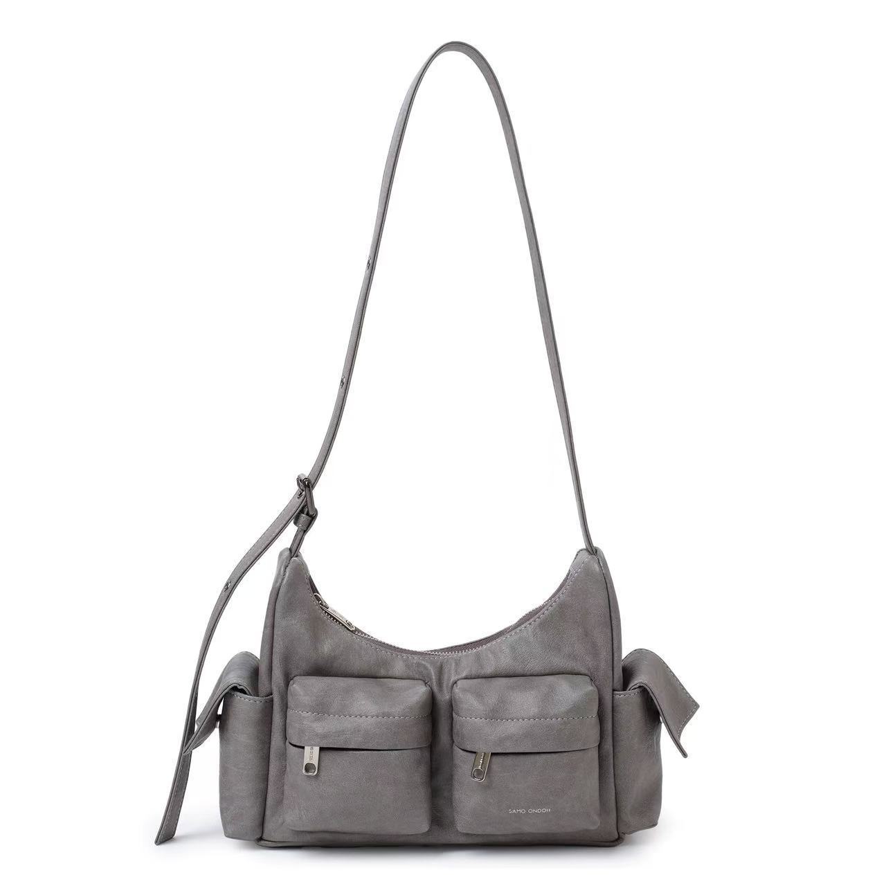 Ond Samooh estilo coreano de moda de mujer brazo locomotora bolso de hombro bolso ajustable de bolsillo