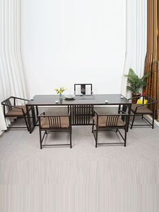 New Chinese Tea Table and Chair Combination Solid Wood Kung Fu Tea Table Modern Office Tea Table Simple Tea Table Available in Stock
