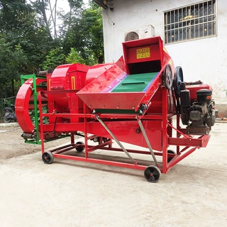 380V 7.5KW电机带动花生摘果机去秧分离干湿两用自动装袋打果机