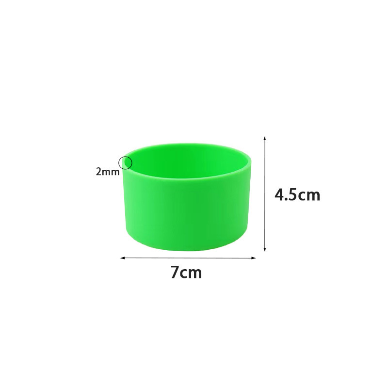 실리콘 컵 커버*원형*7.0*4.5cm*녹색