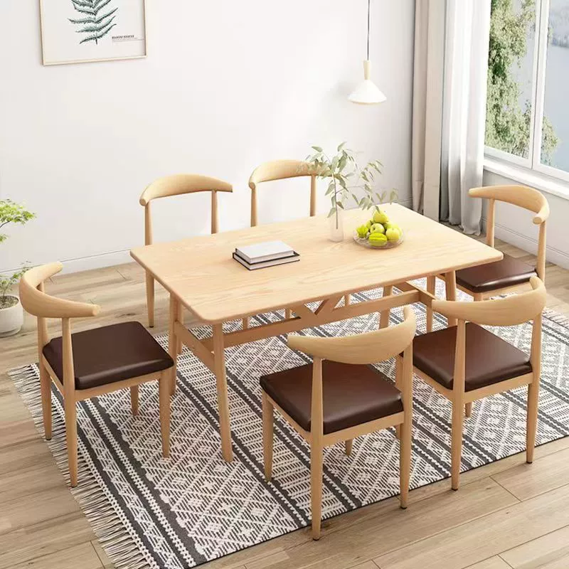 Скандинавский элитный обеденный стул кейтеринг спинка угловой стул простой литературный обеденный стол стул стол стол кованое дерево
