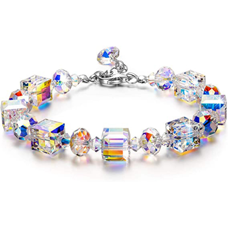 Estilo Simple Cuadrado Cristal Artificial Labor De Retazos Mujeres Conjunto De Joyas display picture 2