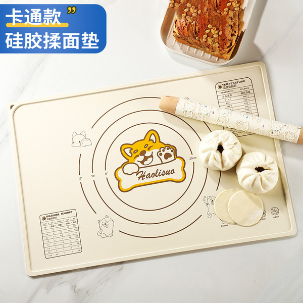 Cartoon silicone kneading mat