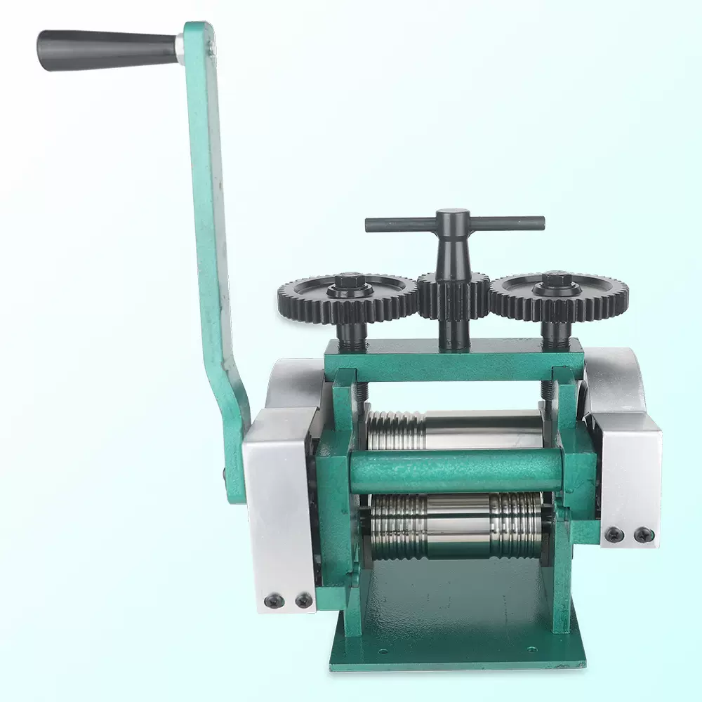 越南首饰压片机手摇压线 机压四方半圆 金银手动钢板小型压条工具