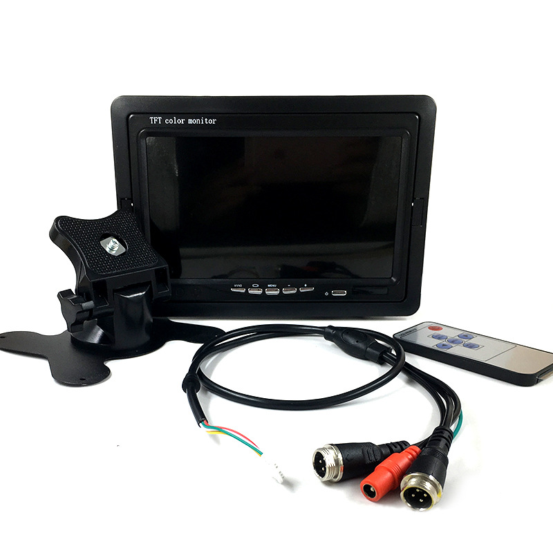 7-inch LCD display, two-way high-definition vehicle-mounted display, engineering vehicle, truck reversing image vehicle-mounted display