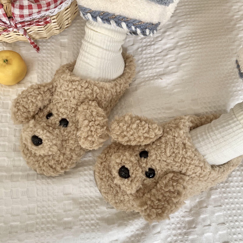 Unisex Plush Closed-Toe Adjustable Autumn Bedroom Cozy Lightweight Machine Washable Slippers_voghion.com