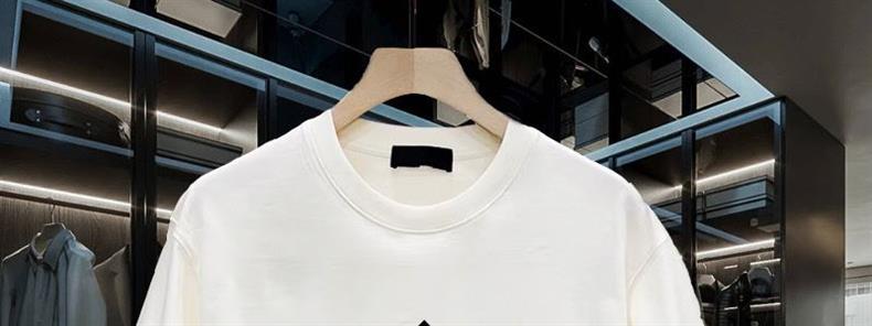 Tricou scurt de vară din bumbac pur, de înaltă calitate, cu mânecă jumătate, versatil, pentru bărbați, croială lejeră_voghion.com