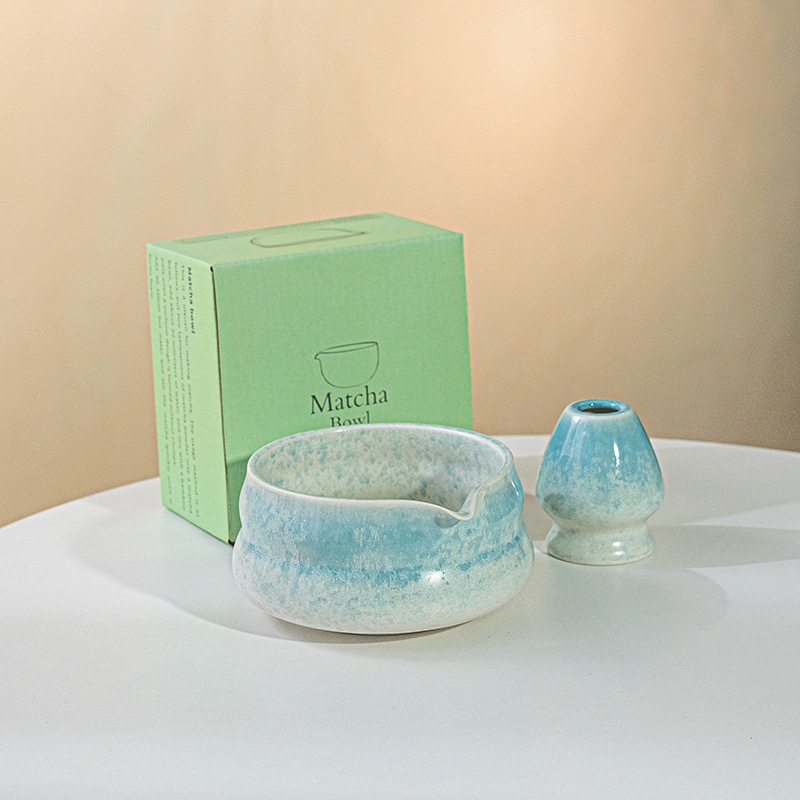 Amazon 和風抹茶ボウル 注ぎ口付き 陶器製茶器アクセサリー 茶筅スタンドセット 和風茶道 クロスボーダー限定|undefined