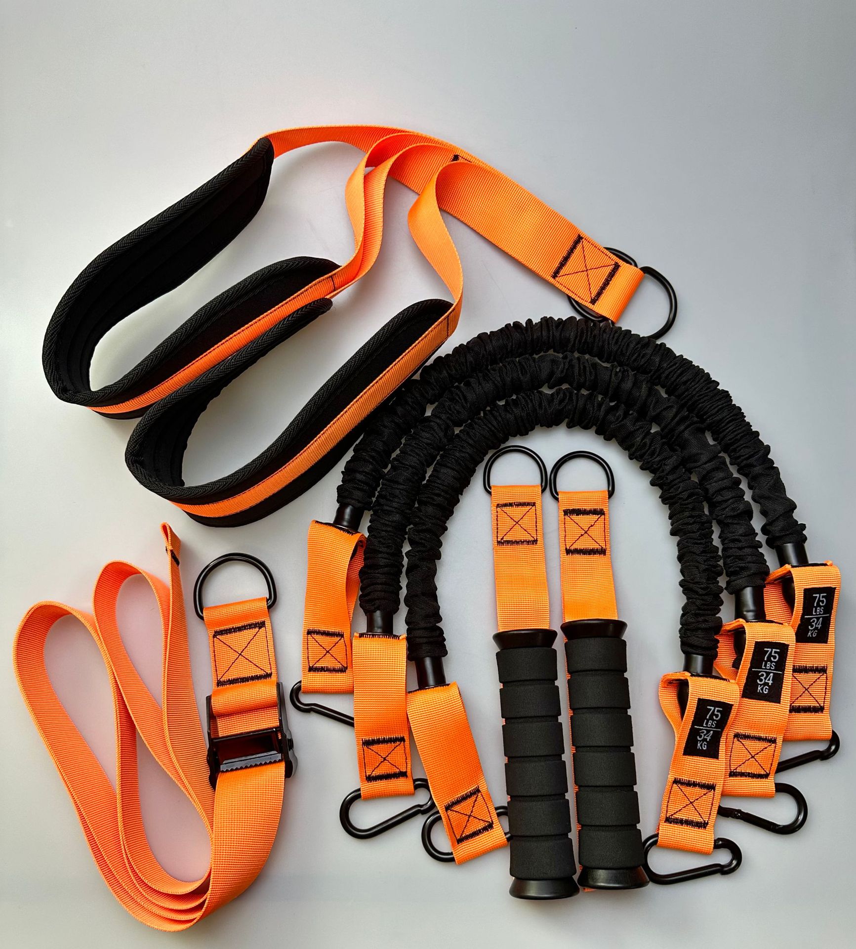 주황색 225파운드 + 폼 손잡이(천 가방에 포장)