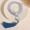 Bracelet walnut, Hanfu, accessory, handheld pendant, handle, rosary with round beads with tassels
