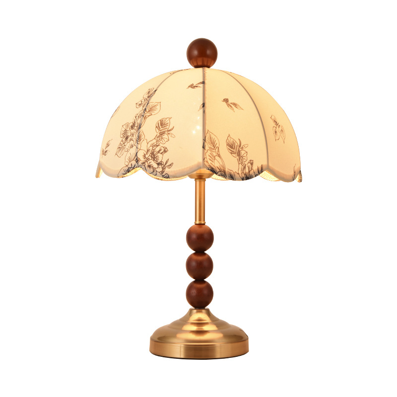 Lámpara de escritorio francesa retro medieval dormitorio estilo americano nuevo estilo chino silencioso diseñador de viento de cabecera L271 sentido avanzado