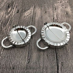 304 Stainless Steel Dumpling-Making Gadget: Pressed Dumpling Wrapper Mold – Lazy Person’s Fancy Wonton Maker Kit for Home Use