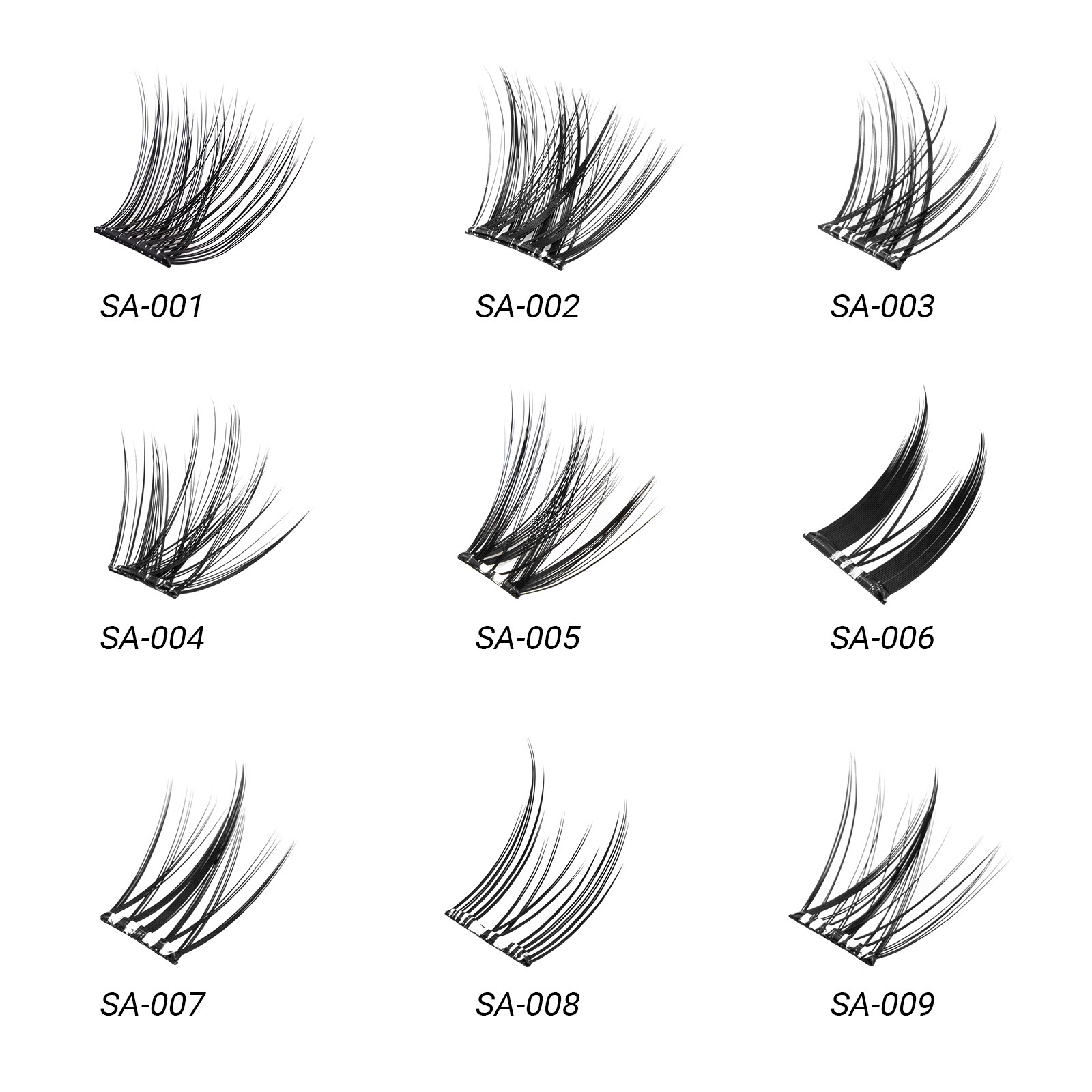 NAGARAKU Pequeño demonio sin pegamento, pestañas falsas, Europa y Estados Unidos, tipo grueso, trilogía perezosa, flores de sol, pestañas autoadhesivas
