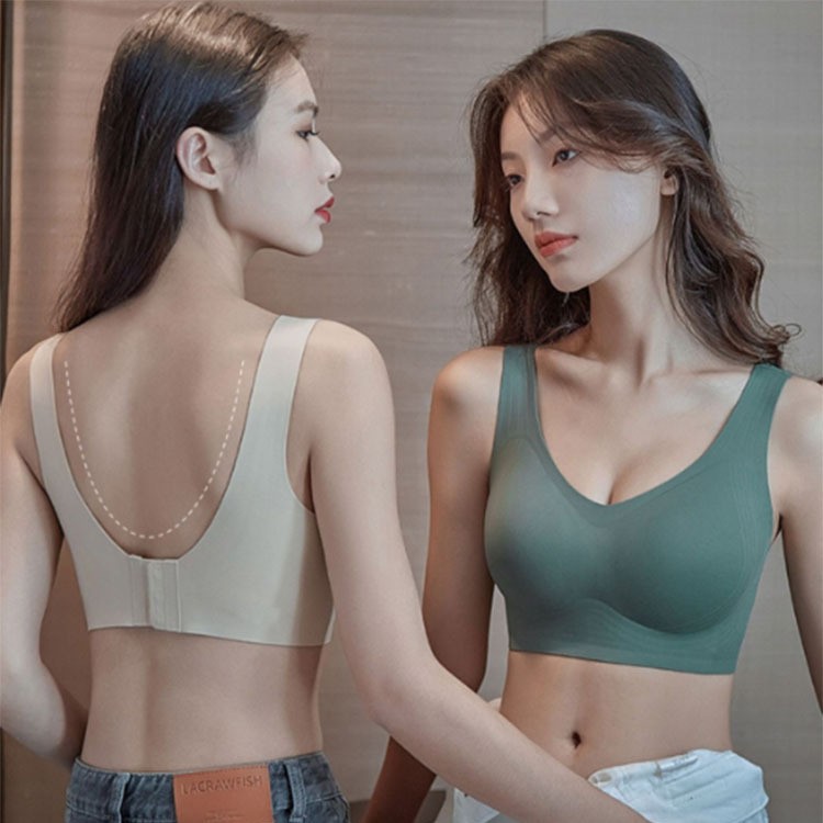 플러스 사이즈 젤리 속옷 여성의 가슴 쇼케이스 작은 원활한 노 스틸 링 브래지어 푸시 업 공동 보조 유방 고정 컵 브래지어
