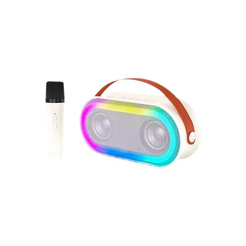 Custom P6 Bluetooth Outdoor Mini Speaker with Wireless Microphone – Perfect for Home KTV, Kids, and Everyone to Enjoy Karaoke at Home