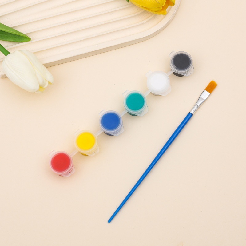 メーカーは子供用アクリルペイント12色6結合学生アート絵画着色石膏人形ペイントストリップを供給しています|undefined