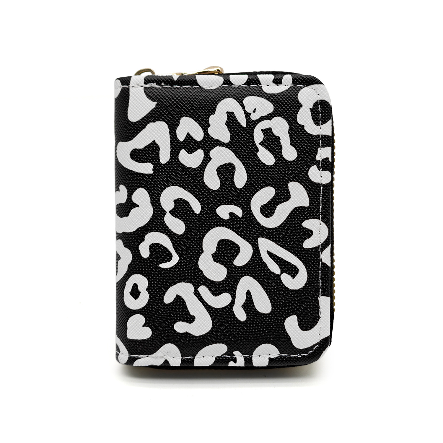 Tarjetero con Estampado de Leopardo para Mujer, Gran Capacidad, Multifuncional, Tarjetero para Tarjetas de Crédito, Cartera con Cremallera de Alta Gama para Hombre