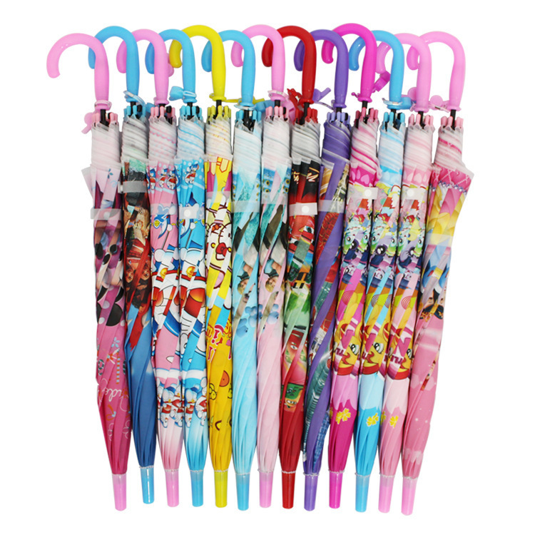Umbrellas Wholesale Spot Kidsren's Umbrellas 19inch Kidsren's Umbrellas Cartoon Animation Umbrellas Eva Straight Umbrella Can Print Logo
