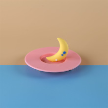 猫咪耳朵硅胶碟子防尘马克杯陶瓷玻璃杯茶杯水杯通用杯盖