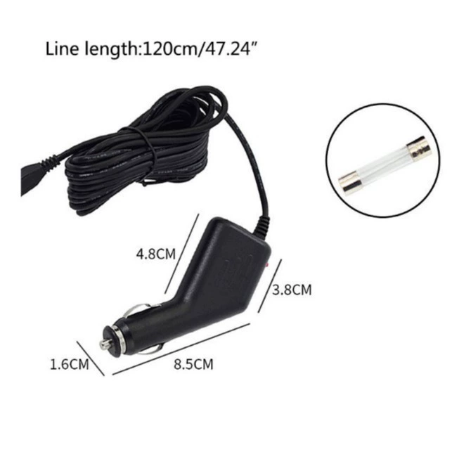 Автомобильное зарядное устройство для автомобильного пистолета 12 В-24 В автомобильный рекордер Micro Navigation v3 автомобильное зарядное устройство мини-интерфейс длиной 3 м