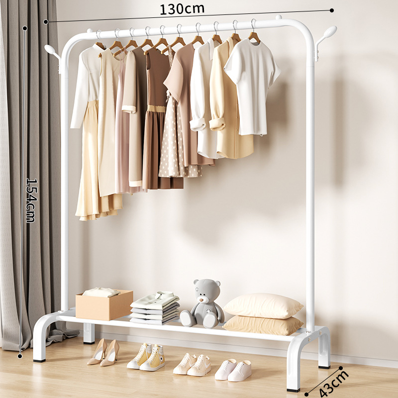 percha de ropa simple piso plegable balcón secado estante de ropa doméstico dormitorio doméstico varilla de secado plegable percha de ropa