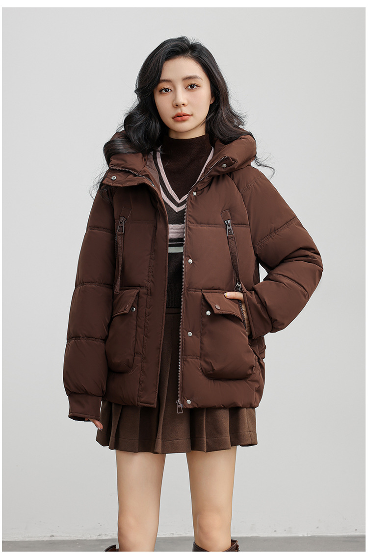 Russian new winer plus size for women's casual warmh, hickened and enlarged pocke hooded coon wholesale Down_voghion.com