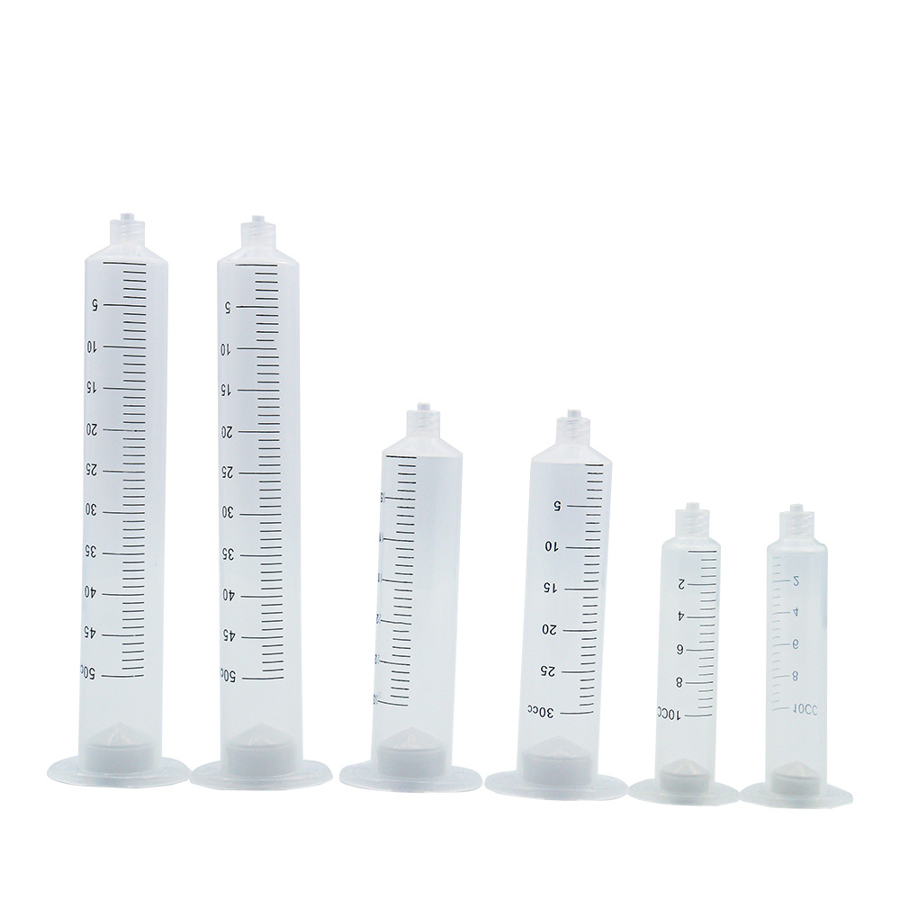 厂家直销带刻度点胶机针筒10CC/30CC/50CC美式塑料自动化打胶针管 5