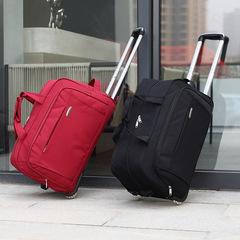 Cross-border wholesale Oxford pull rod bag large capacity portable travel bag short-distance luggage bag business trip tug bag large size