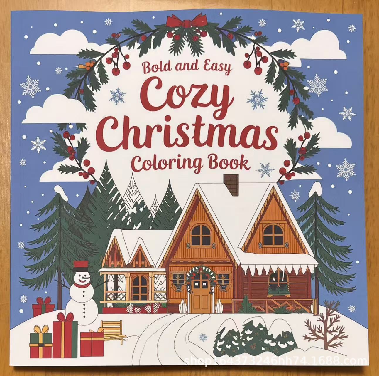 Libros para Colorear de la Serie Navidad y Año Nuevo Más Vendidos, Libros para Colorear de la Serie de Animales de Dibujos Animados para Planificador Diario
