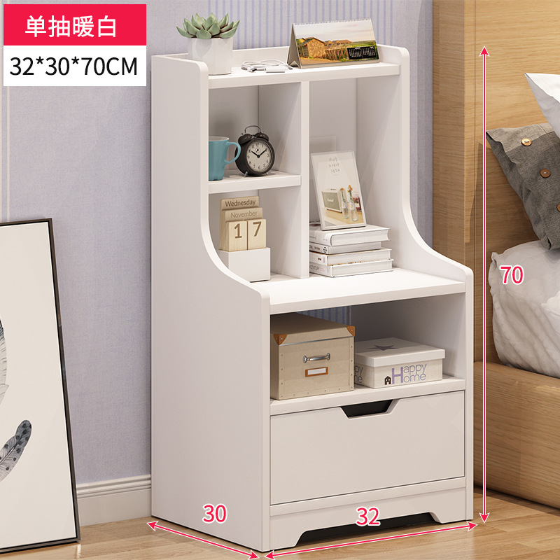 Tabernita de cabecera simple y moderna dormitorio pequeño estante de cabecera de cama de piso pequeño armario de almacenamiento casero armario de almacenamiento