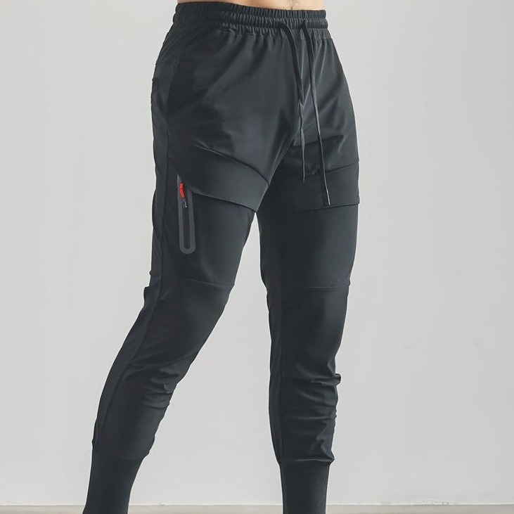 2023 春と秋の新メンズトレンディなブランドカジュアル多用途スウェットパンツ作業服マルチポケットフィットネス|undefined