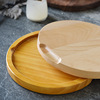 Wooden dinner plate home use from natural wood, wholesale