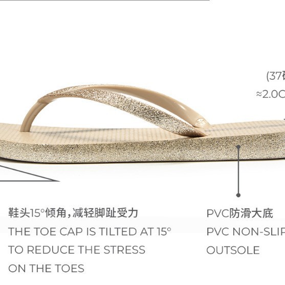 Zapatillas antideslizantes cómodas, zapatillas de vacaciones, zapatillas de viento, zapatillas de playa de talón plano en verano