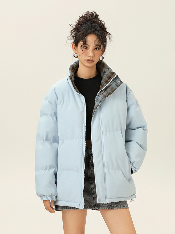 跨境专供冬季棉衣男防泼水新款保暖立领棉服女加厚小众面包服批发|undefined