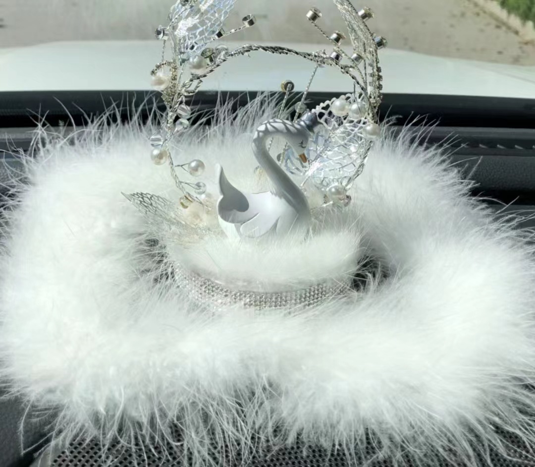 Adornos de coche accesorios de coche lindo creativo dibujos animados suministros de coche decoración femenina plástico belleza noche pensamiento