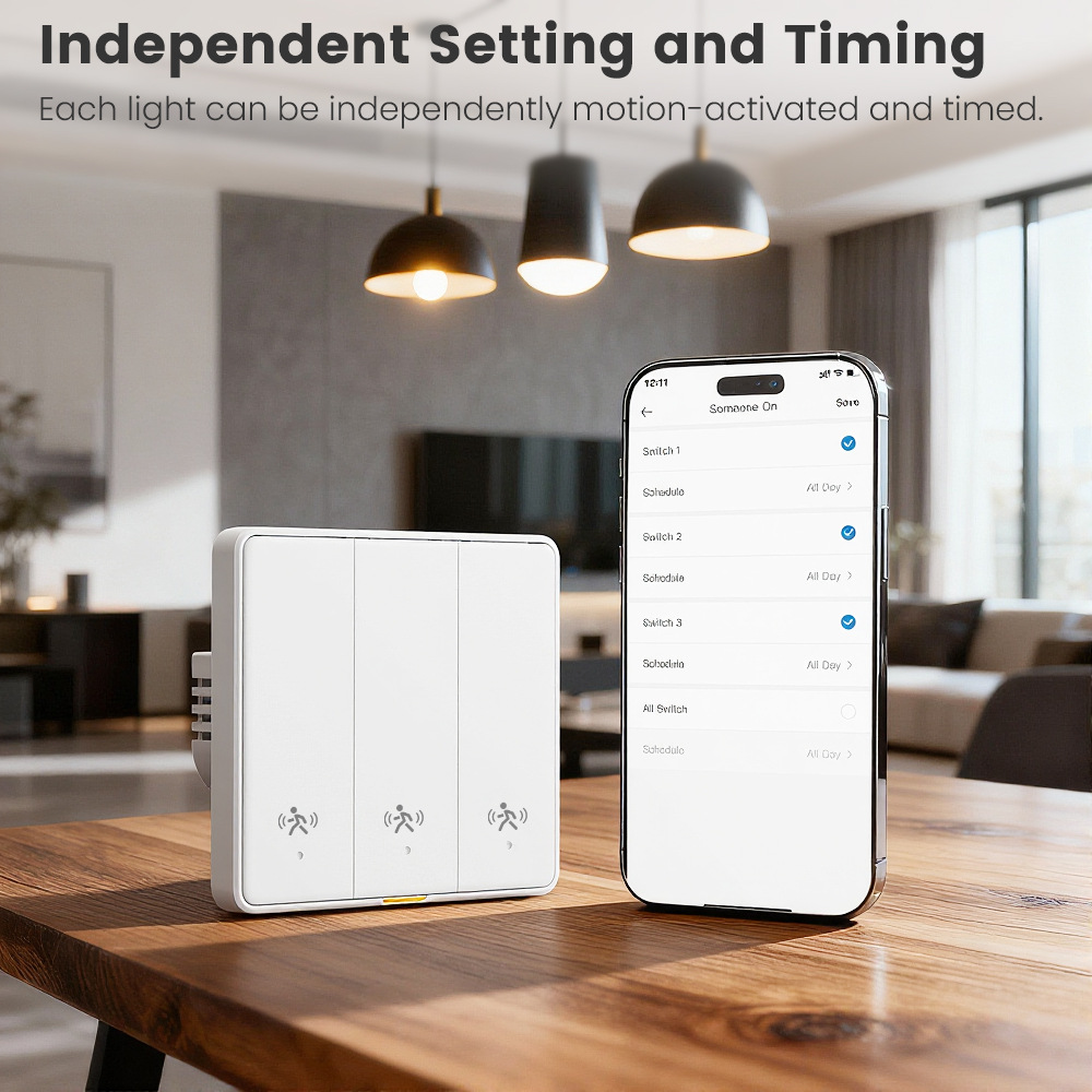 Tuya WiFi Radar Motion Sensor Smart Switch Human Presence MmWave Detection Smart