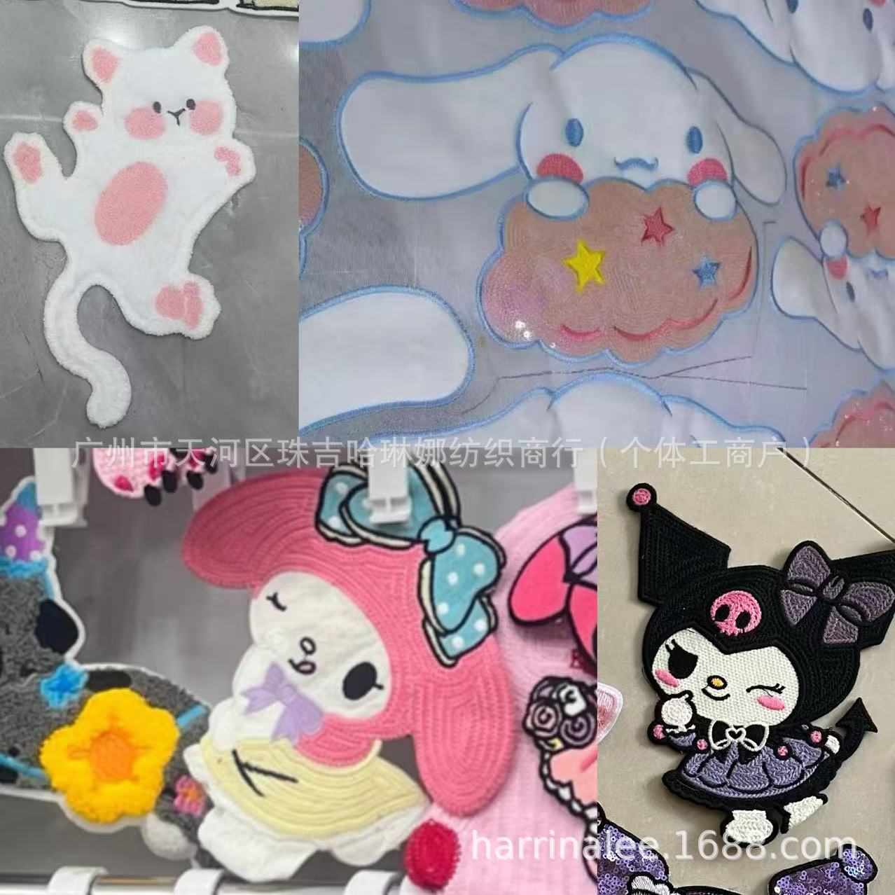 新款电脑刺绣卡通可爱人物布贴服装辅料包包配件装饰辅料补丁贴