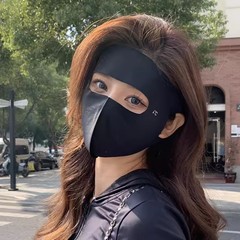 ワンピースシームレスフェイスマスクアイスシルク日焼け止めマスクフルフェイスサンシェードマスク女性用抗UV夏サイクリング保護
