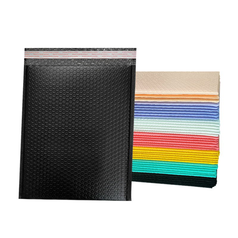 Bolsa de burbuja de película coextruida negra gruesa impermeable material de embalaje bolsa de espuma bolsa de burbuja bolsa autoadhesiva expresa