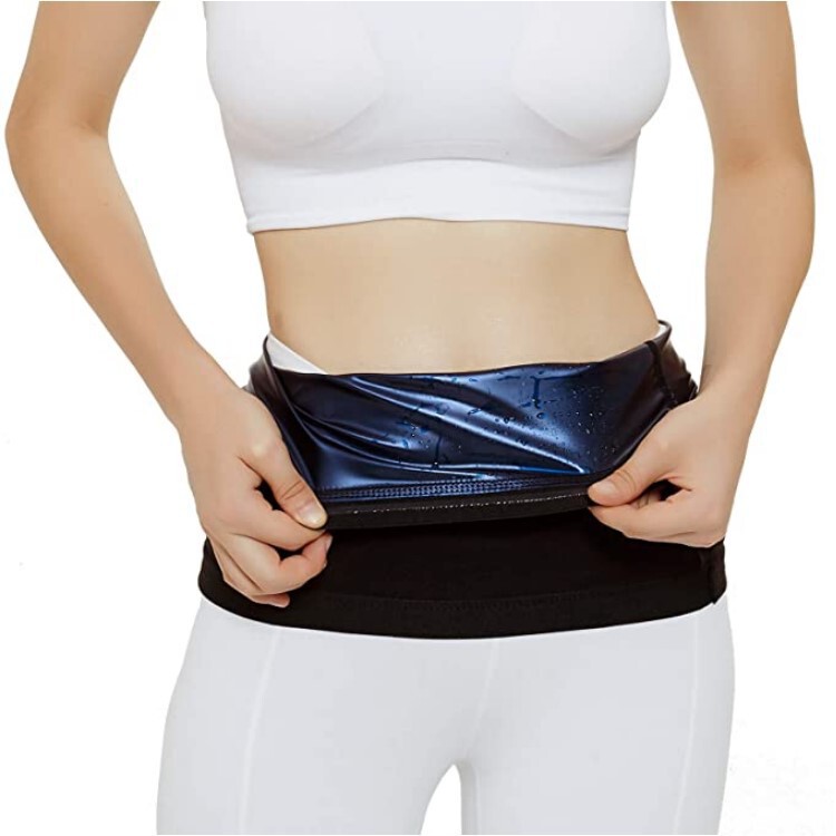 Women's sweat corset yoga corset sports corset with elastic silicone strip sweat corset belt