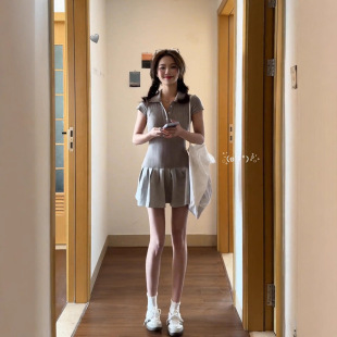 O�nϵ�WԺ�L��ɫPolo�I�����B��ȹŮ�ļ�С���������@�ݚ��|��ȹ