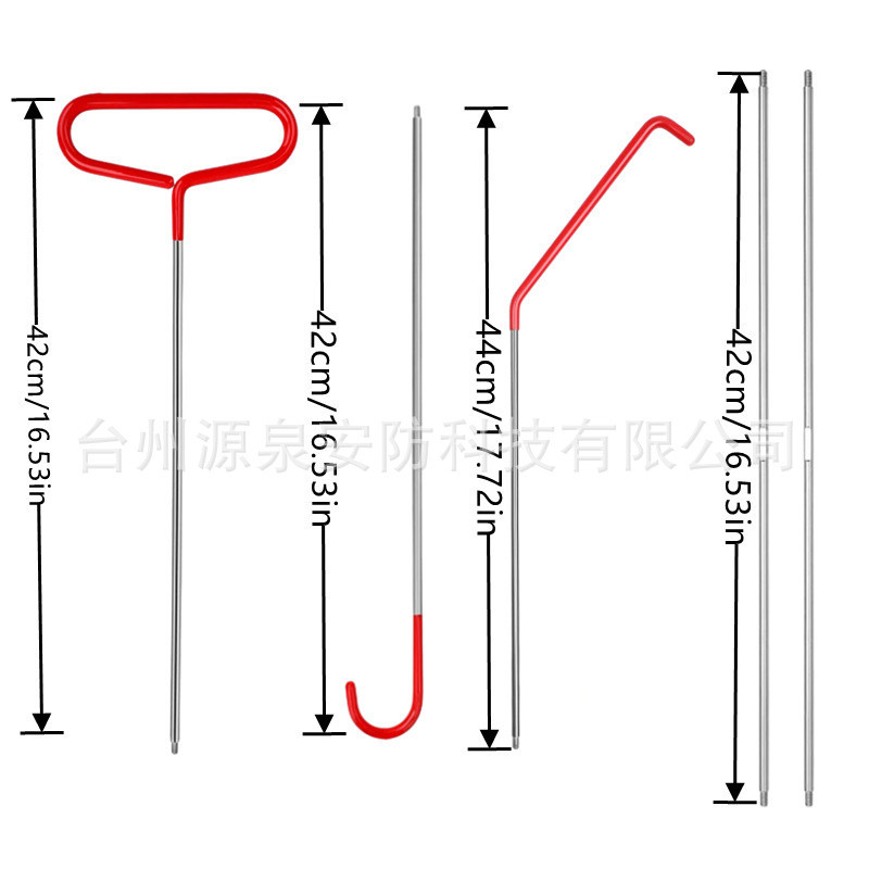 Car tools rocker airbag upgrade set stainless steel pole car long-distance hook tool self-driving emergency