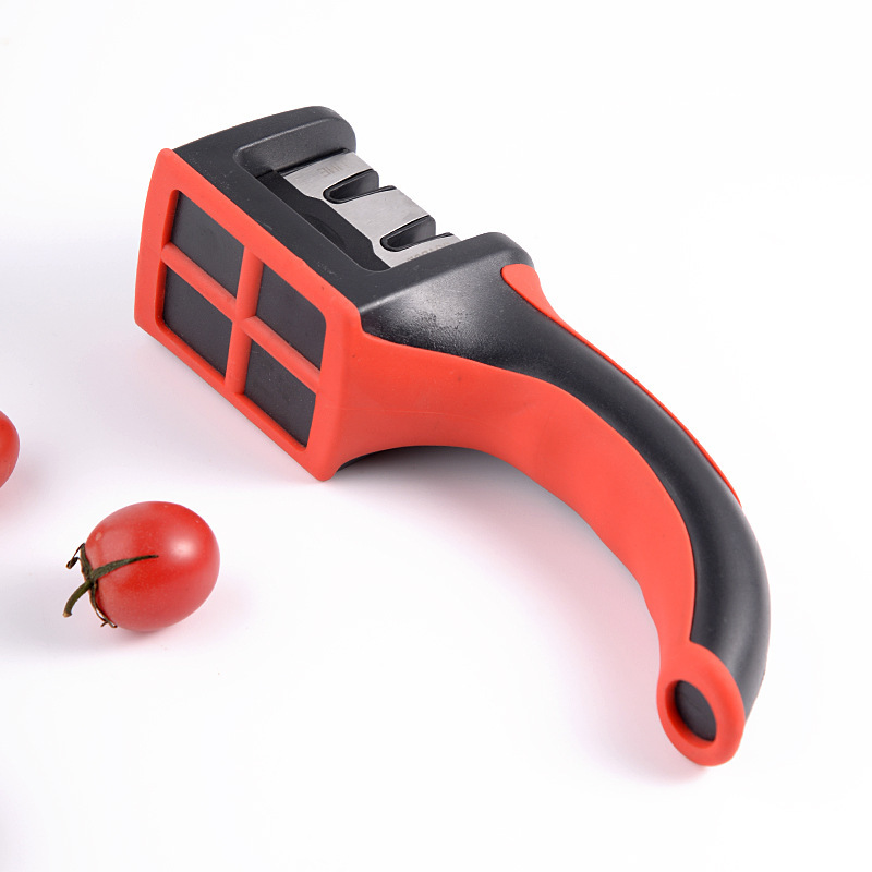 Afilador de cuchillos manual de dos etapas para cocina