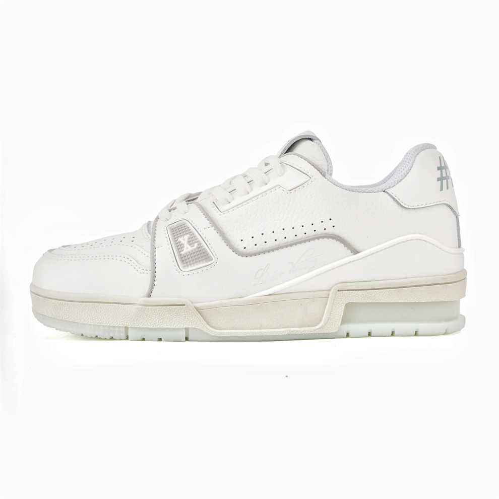 Nuevas zapatillas de deporte de marca de moda de cemento blanco de burro de cuero de alta edición para hombres y mujeres, zapatos casuales de moda de nicho de lujo ligero