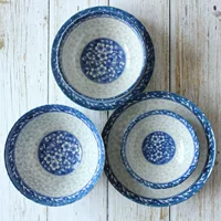 Japanese import ceramic blue tableware